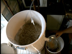 Hand sparging Brew#6 - Old Yella 